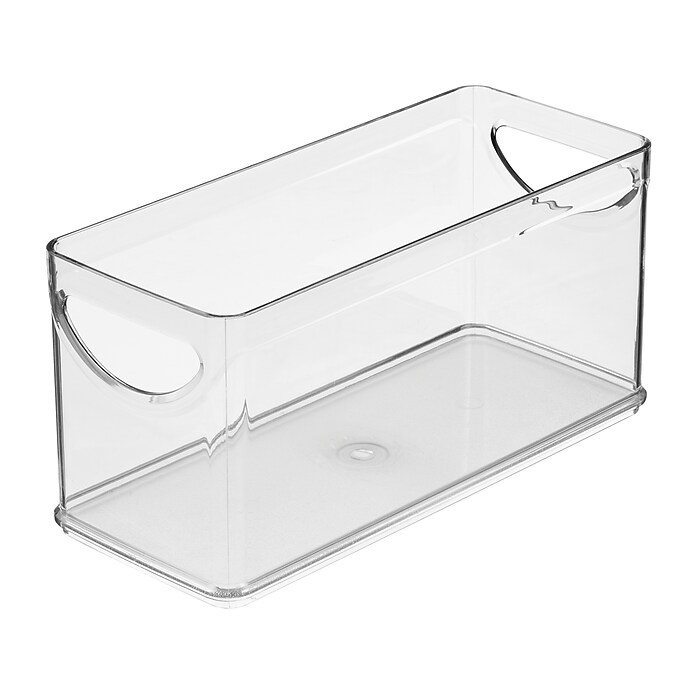 【新品未使用】Clear Piece DCPO1 iDESIGN Small Plastic Storage Bin, Clear (80004) | Staples