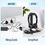 Delton 30X Wireless Noise Canceling Bluetooth Computer Headset with HS1 Wireless Charging Station, Black (DHSWC130XD)~#|#~0DF4599C-9AAD-49B8-A2C68362B5603A6E_sc7