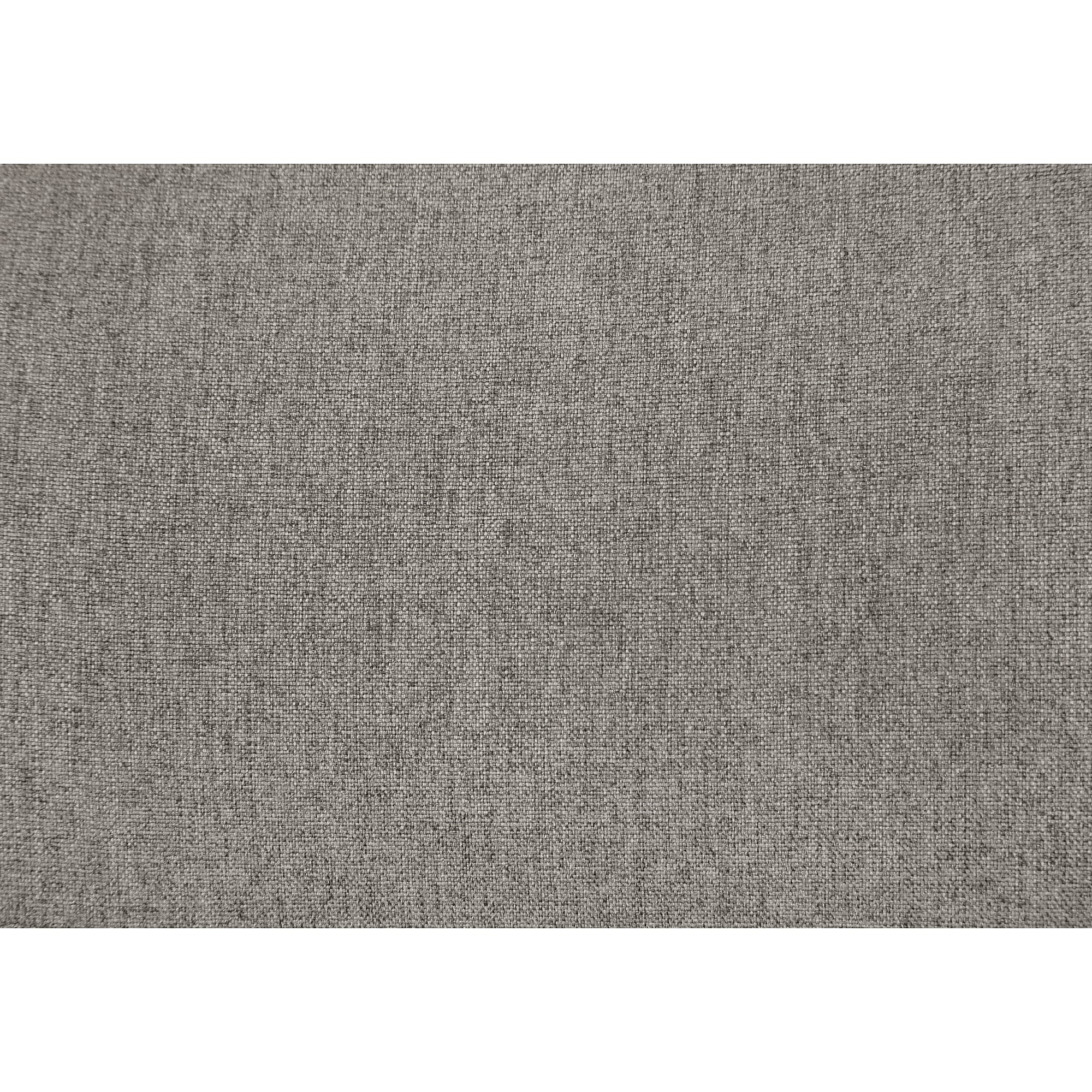 Close-up view of gray woven fabric upholstery
