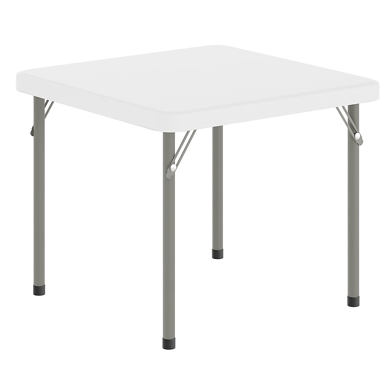 Flash Furniture Paige Square Kid's Folding Table, 24" x 24", Granite White (RB2424KIDWH) image 1