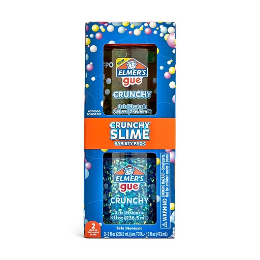Elmer's Gue Premade Crunchy Slime, 2/Pack (2223183) | Staples