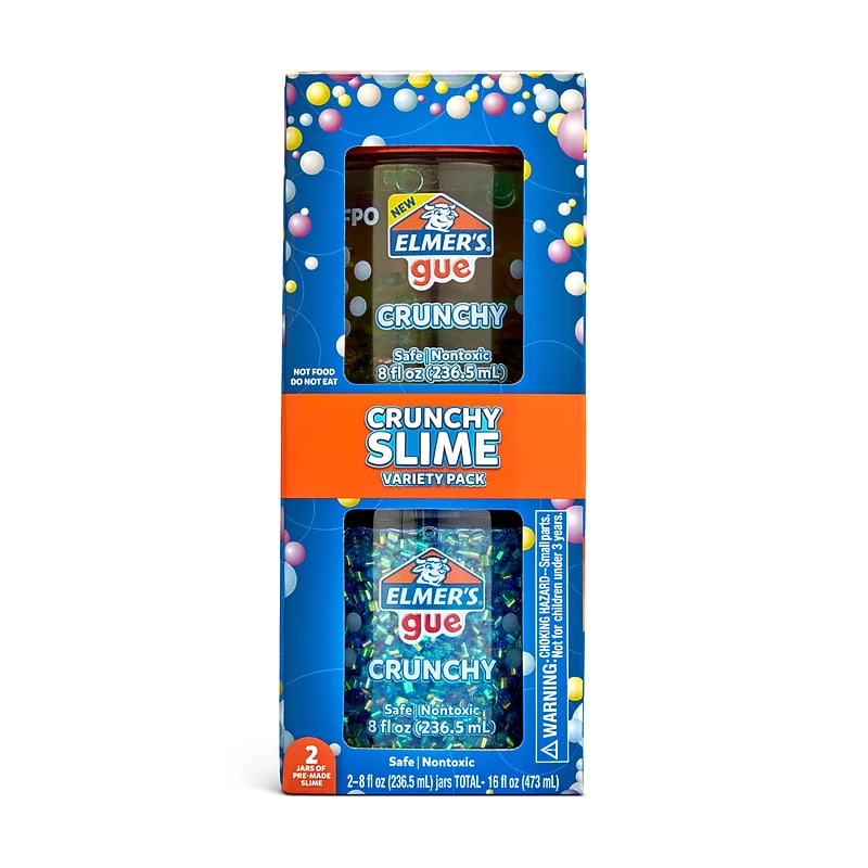 Elmer's Crunchy Gue Premade Slime, 2/Pack (2223183) image 1