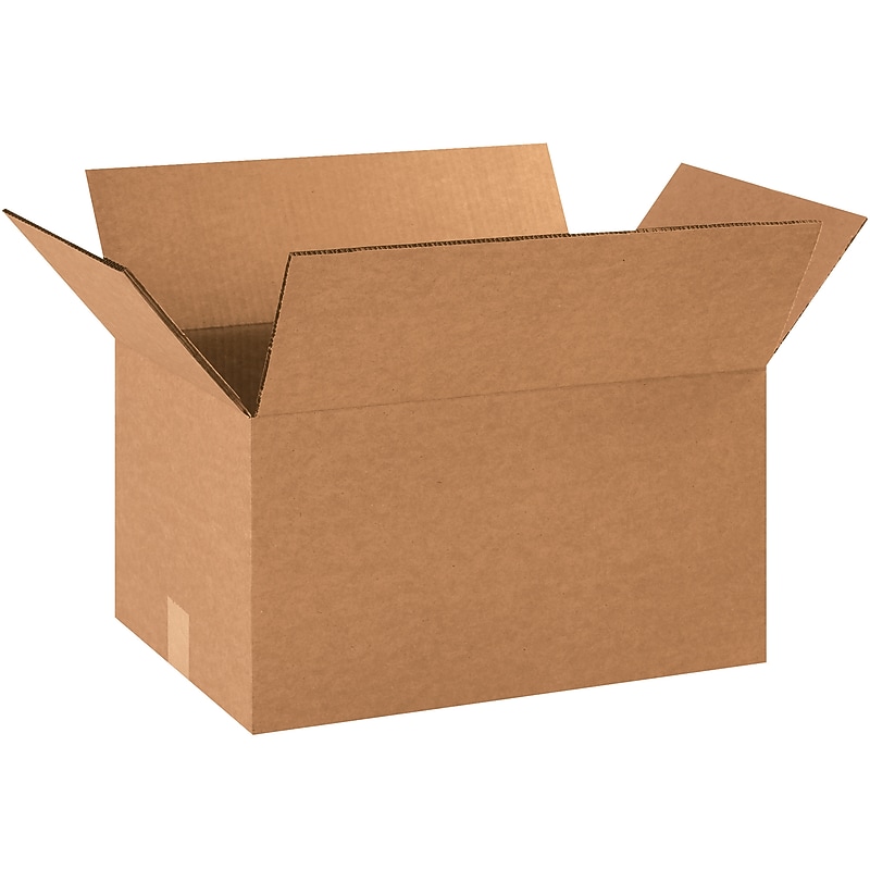 16" x 12" x 10" Heavy Duty Shipping Boxes, 48 ECT, 15/Bundle (HD161210DW) image 1
