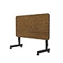 Correll Econoline 48"W x 24"D Adjustable Foldable Training Room Table, Laminate, With Wheels, Medium Oak (FTM2448TF06)~#|#~0E046CE8-B112-4952-914D84167035727B_sc7