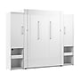 Bestar Avalon Queen Murphy Bed and Storage Cabinets with Pull-Out Shelf (107W) - High-Gloss White~#|#~0E07069F-DEBC-43DC-AE7C2C1A42A65344_sc7