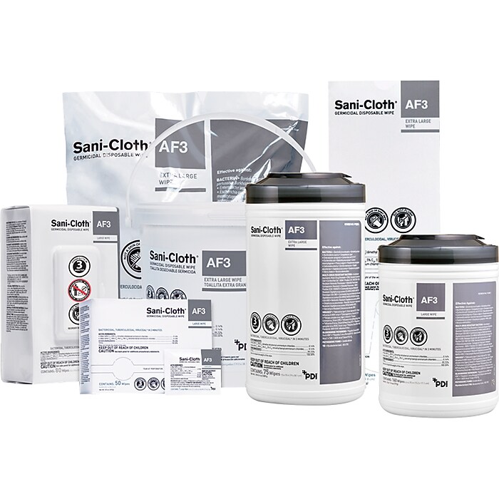 PDI Sani-Cloth AF3 Disinfecting Wipes, 75 Wipes/Container (P72584
