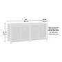 Sauder Cannery Bridge 30"H Storage Credenza with 2 Shelves, Sindoori Mango (429513)~#|#~0E153C5A-BAF4-4C16-BFFE97215F52304A_sc7