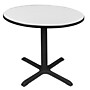 Regency Cain 36" Round Laminate X Base Breakroom Table, White (TB36RNDWH)~#|#~0E16C2F9-32C9-4640-88C59AF1FACDE2E5_sc7