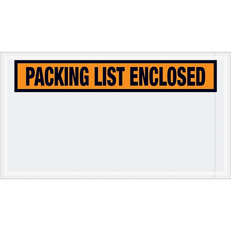 Packing List Envelope, 5 1/2" x 10", 1000/Carton (PL24) image 1