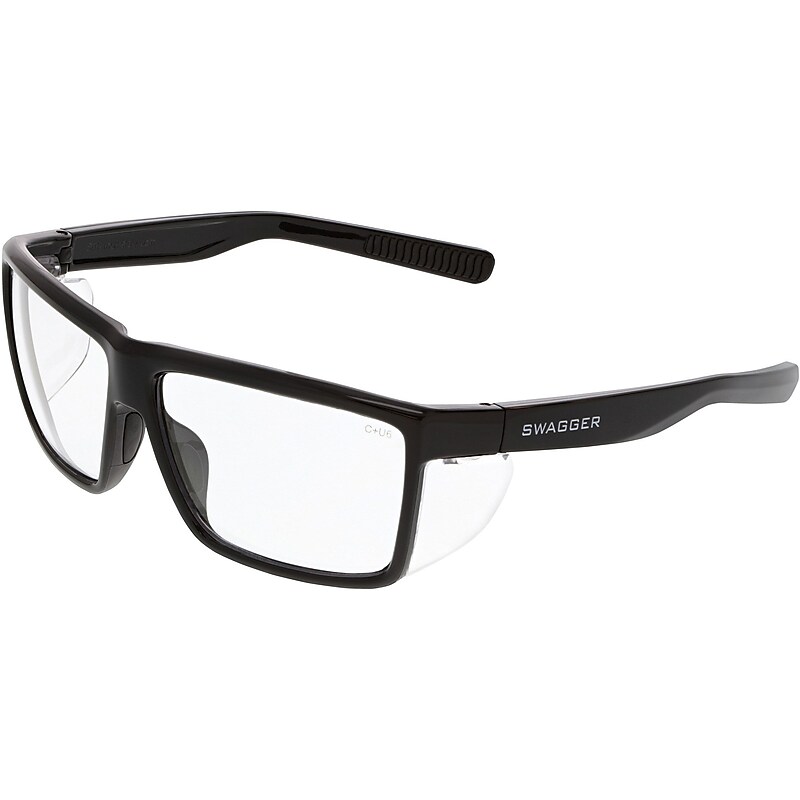 MCR Safety Swagger SR2 Safety Glasses, Anti-Scratch, Wraparound, Clear Lens (SR210) image 1