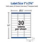 Avery Easy Peel Laser Address Labels, 1" x 2-5/8", Clear, 1,500 Labels/Box (5660)~#|#~0E1FC3E2-3D1C-4111-98951A401A442531_sc7