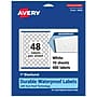 Avery Laser/Inkjet Starburst Waterproof Multipurpose Labels, 1"  Dia, White, 480/Pack (94606)~#|#~0E2045BE-86DF-479A-B24DC637C91954BF_sc7