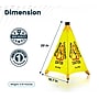 Alpine Industries Caution Wet Floor Sign, Yellow, 10/Pack (ALP498-20-10PK)~#|#~0E244656-353B-4856-A7491565C14FD14C_sc7