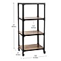 Mind Reader 4-Tier Bar Cart Rolling Utility Cart, Black (4TWDMTCART-BLK)~#|#~0E254FB1-BB66-441F-B887E87DE9D87585_sc7