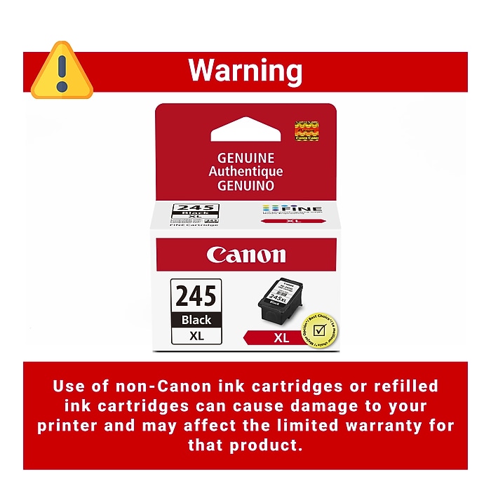 Canon PG-245 XL Black High Yield Ink Cartridge (8278B001) | Staples