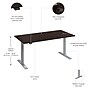 Bush Business Furniture Move 60 Series 60"W Electric Height Adjustable Standing Desk, Mocha Cherry (M6S6030MRSK)~#|#~0E2AA644-F62B-40AC-A14E968A386DF30E_sc7