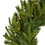 Nearly Natural 24-in Long Pine Artificial Christmas Wreath with 35 Clear LED Lights (W1115)~#|#~0E2B43F1-B6C3-4CA6-8F4454C957651CFE_sc7
