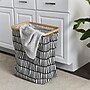 Household Essentials Krush Collapsible Laundry Hamper, Bamboo, Black/White (2274-1)~#|#~0E2CCAD9-51A3-454C-A747E296EFC64CD5_sc7