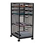 Mind Reader 5-Drawer Mobile Cart with Drawers Laundry Organizer Utility Cart with Wheels, Metal, Black (5TWHEEL-BLK)~#|#~0E2D0D75-E456-49AF-A680A6241AF6CF2B_sc7