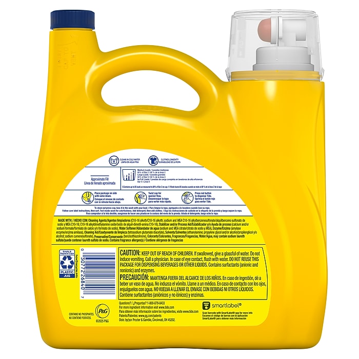 Tide Simply HE Liquid Laundry Detergent, Refreshing Breeze Scent