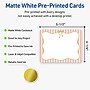 Avery Rectangle Rounded Corners Matte Blank Card, White, 20/Pack (19479371115)~#|#~0E30BBBF-C574-4DA7-9C6288B470FB4CA2_sc7