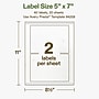 Avery Hemp Rectangle Laser/Inkjet Multipurpose Labels, 5" x 7", Off-White (40/Pack)~#|#~0E32C334-847B-4EAC-B36DC9CB1D80FED8_sc7