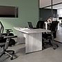 Bush Business Furniture 72W x 36D Boat Shaped Conference Table with Wood Base, Platinum Gray (99TB7236PG)~#|#~0E3B4B00-AA3A-4E9D-8D25F497AC945A7B_sc7