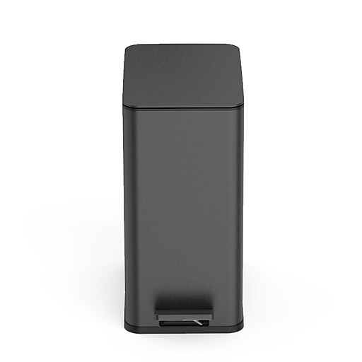 Nine Stars Step Trash Can, 2.6 Gallon, Matte Black (XZD-10-88BK