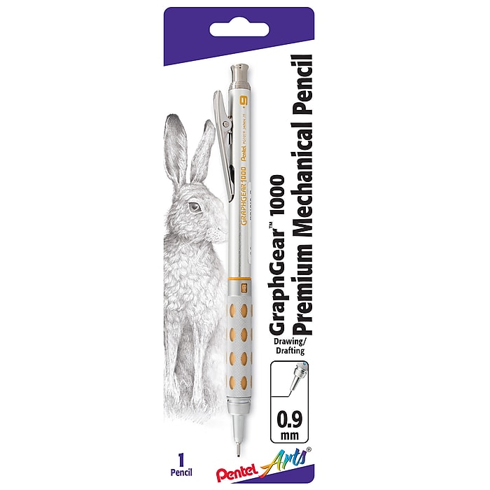 Pentel GraphGear 1000 Mechanical Pencil, 0.9mm, #2 Hard Lead
