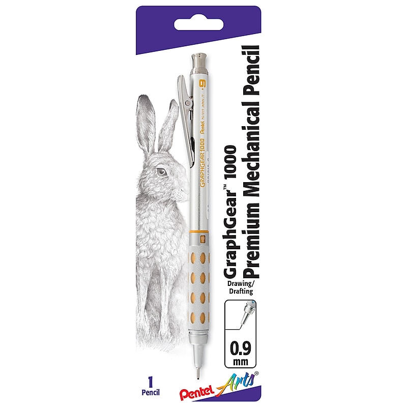 Pentel GraphGear 1000 Mechanical Pencil, 0.9mm, #2 Hard Lead (PTAPG1019GPABP) image 1