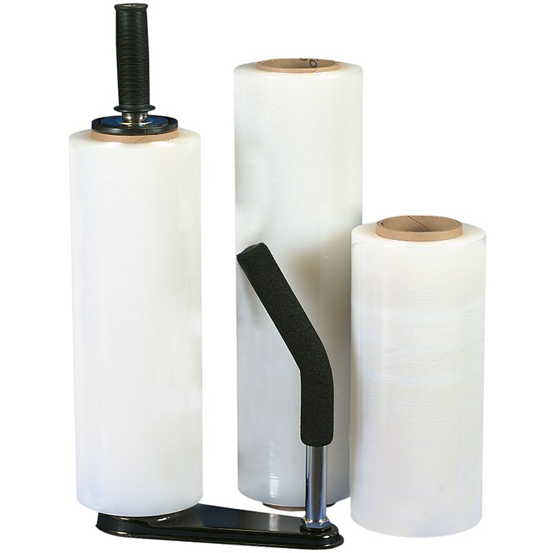 18" x 1000' 120 Gauge Blown Stretch Wrap, Clear, 4/Carton (SF181) image 1