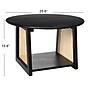 Storied Home Mango Wood and Cane Coffee Table, Black (EC0658)~#|#~0E594797-F38C-4D92-8164085183D2074B_sc7