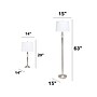 Lalia Home Classix 63"/29" Brushed Nickel Three-Piece Floor/Table Lamp Set with Tapered Shades (LHS-1000-BN)~#|#~0E5C48D2-9D0D-418A-9ECAEF1B0C6E5358_sc7