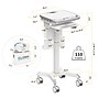 Mount-It! MedHub Powered Mobile Medical Cart Workstation with Motorized Height Adjustment & Elora Power Kit (MI-16058)~#|#~0E5F0CA5-DCC1-4C89-A9DAFAA6EEB65FE4_sc7