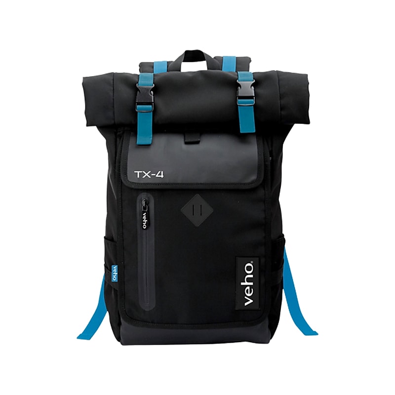Veho TX-4 Laptop Backpack, Large, Black/Blue (VNB-004-TX4) image 1