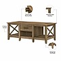 Bush Furniture Key West 47" x 24" Coffee Table with 2 End Tables, Reclaimed Pine (KWS023RCP)~#|#~0E6A49F1-3FAF-4F39-8A182D95B8E002D3_sc7