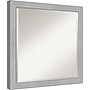 Amanti Art Vista Brushed Nickel Narrow Frame Wall Mirror, 22.75" x 22.75" (A42674960878)~#|#~0E6AB5E6-B08D-4B92-B16FC9285F3A173C_sc7