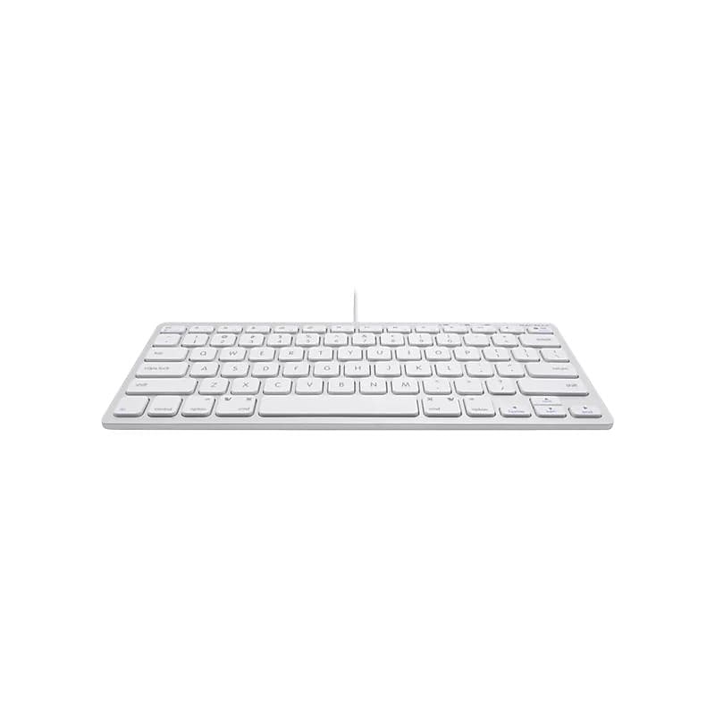 Macally Compact Keyboard, White/Gray (UCSLIMKEYCA) image 1