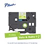 Brother P-touch Laminated Label Tape, 1/2" x 16.4', White on Lime Green (TZeMQG35)~#|#~0E6D9AD9-B943-4FCA-9ACC61CC16640BCF_sc7