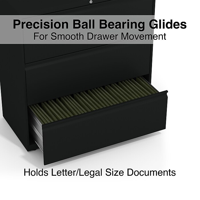 Staples HL8000 3-Drawer Lateral File Cabinet, Letter/Legal Size