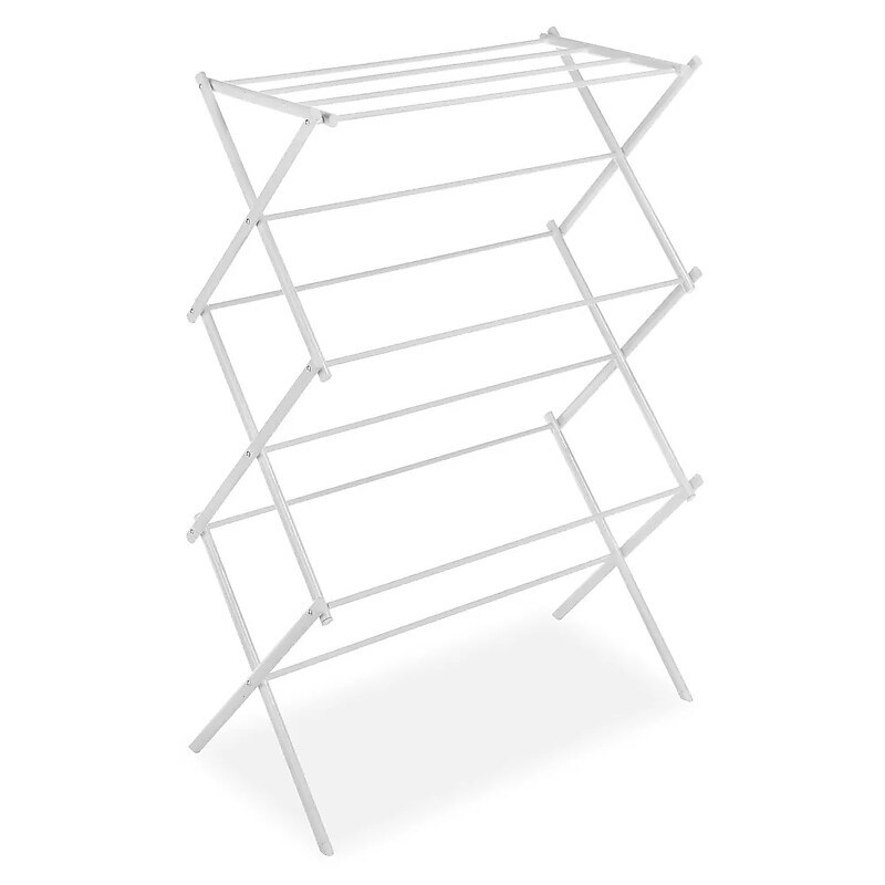 Whitmor Metal Folding Drying Rack, White (6023-14643) image 1