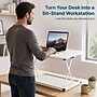 Uncaged Ergonomics CHANGEdesk 27.5"W Mini Desktop Standing Desk Converter, White (CDMM-W)~#|#~0E746981-16FE-4B61-B8C78C8707E91EC5_sc7