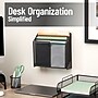 Mind Reader 3-Pocket Metal Mesh Mountable Wall File, Letter Size, Black (WAFIST3-BLK)~#|#~0E760A51-3E79-4BE5-BEAC65162C3E8D2B_sc7