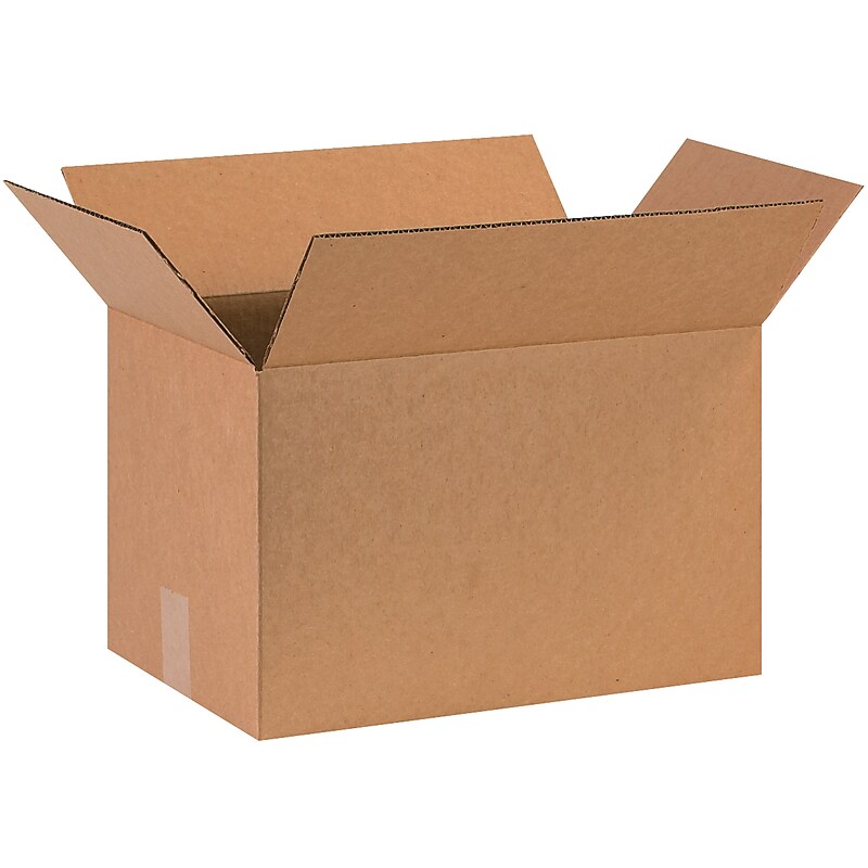 16" x 10" x 10" Shipping Boxes, 32 ECT, Kraft, 25/Bundle (BS161010) image 1