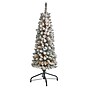 Nearly Natural Flocked Pencil Artificial Christmas Tree, 4' (T1904)~#|#~0E856B4B-D8BB-4FF9-9CA6F7674B9E38CC_sc7
