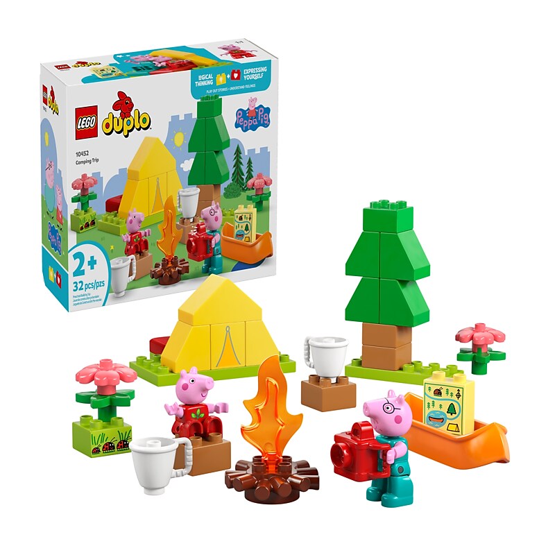 LEGO DUPLO Peppa Pig Camping Trip, 32 Pieces (10452) image 1