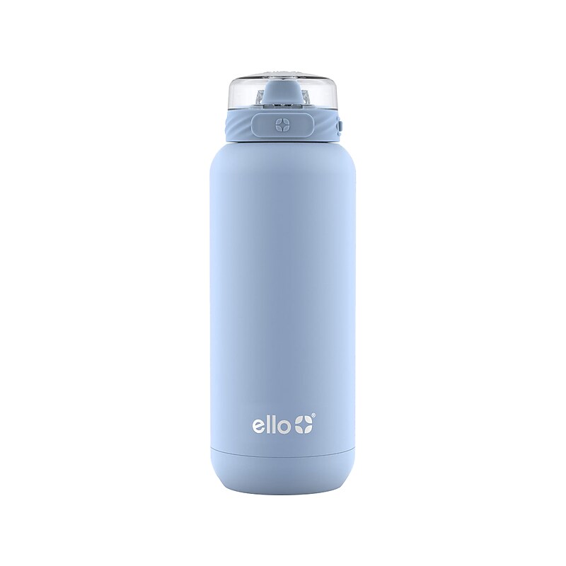 ello Cooper Stainless Steel Vacuum Insulated Water Bottle, 32 oz., Halogen Blue (489-0999-025-6) image 1