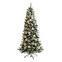 Nearly Natural 7-ft Frosted Tip British Columbia Mountain Pine Artificial Christmas Tree with 400 Clear Lights (T1852)~#|#~0E90E005-1FD0-4332-A519EB6EF8829BC7_sc7