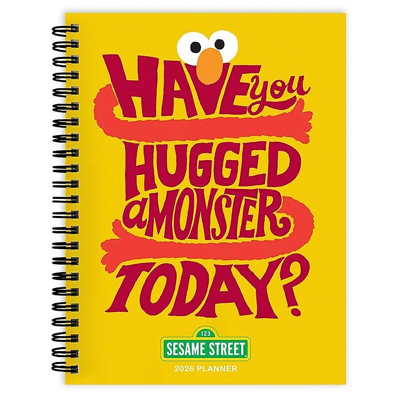 2026 TF Publishing Sesame Street 6.5" x 8" Weekly & Monthly Student Planner, Paperboard Cover, Multicolored (26-9236) image 1