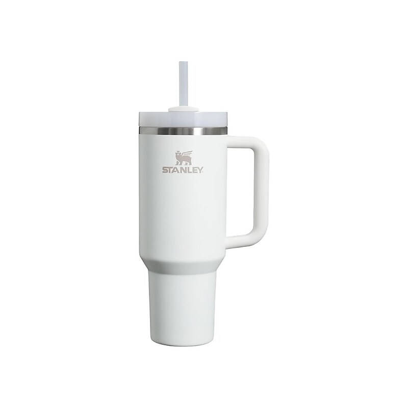 Stanley Quencher H2.0 Flowstate Stainless Steel Double Wall Insulated Tumbler, 40 oz., Frost (10-10824-279) image 1